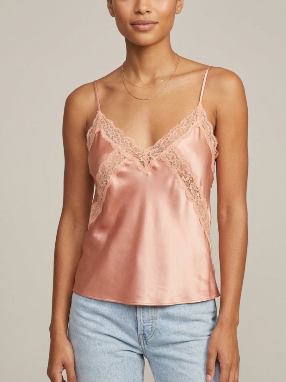 Victoria’s Secret Peach Coloured Lace Camisole